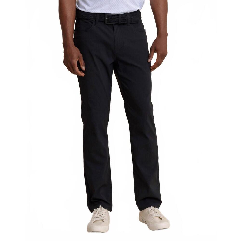 NEW SOUTHERN TIDE men's 5 pocket performance pant in caviar black